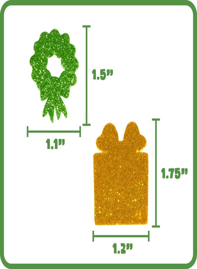 Ready 2 Learn Glitter Foam Stickers | Christmas Shapes | Pack of 168 | Self-Adhesive Stickers for Kids | Perfect for Holiday Crafts and Decorations - Image 4